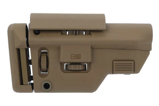 B5 Systems AR15 collapsible precision stock comes in coyote brown